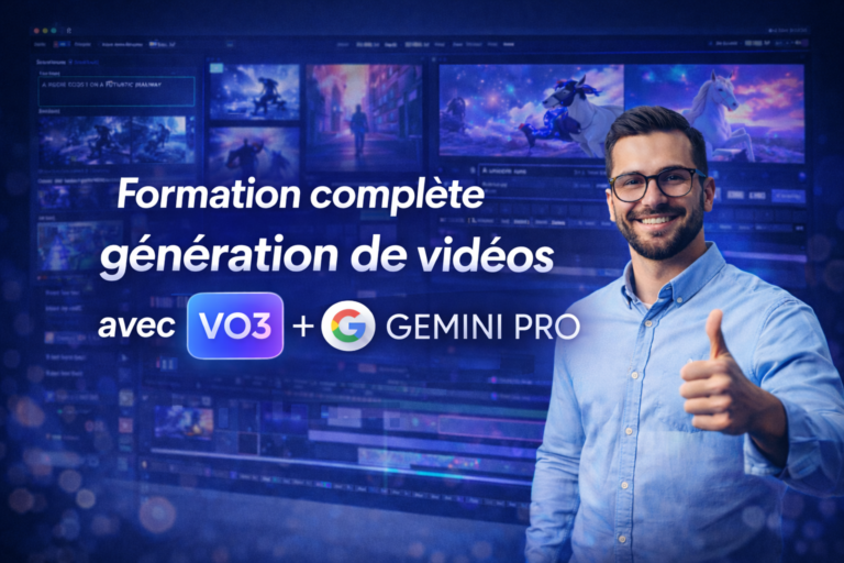Formation complète génération de vidéos avec VO3 + GEMINI PRO